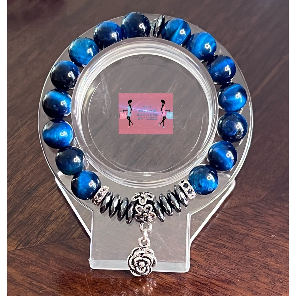 Beautiful Blue Ebony Bracelet